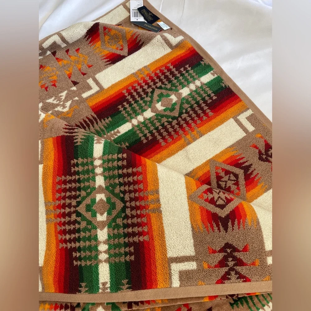 NWT Pendleton Jacquard Spa Towel Chief Joseph Beach Pool XL 40x70 Oversized